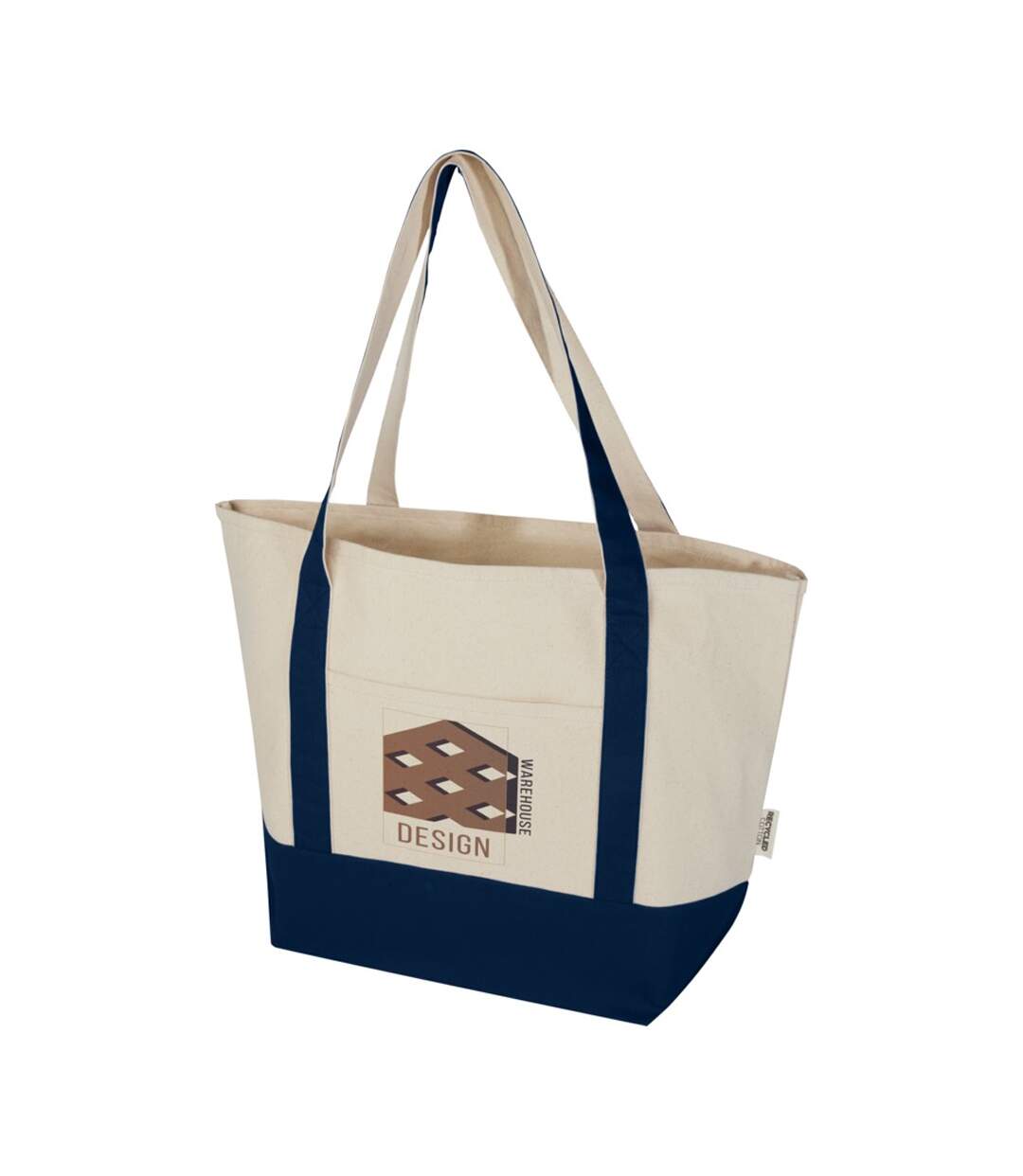Sam Recycled Cotton 15l Tote Bag One Size Navy Natural Generic-3