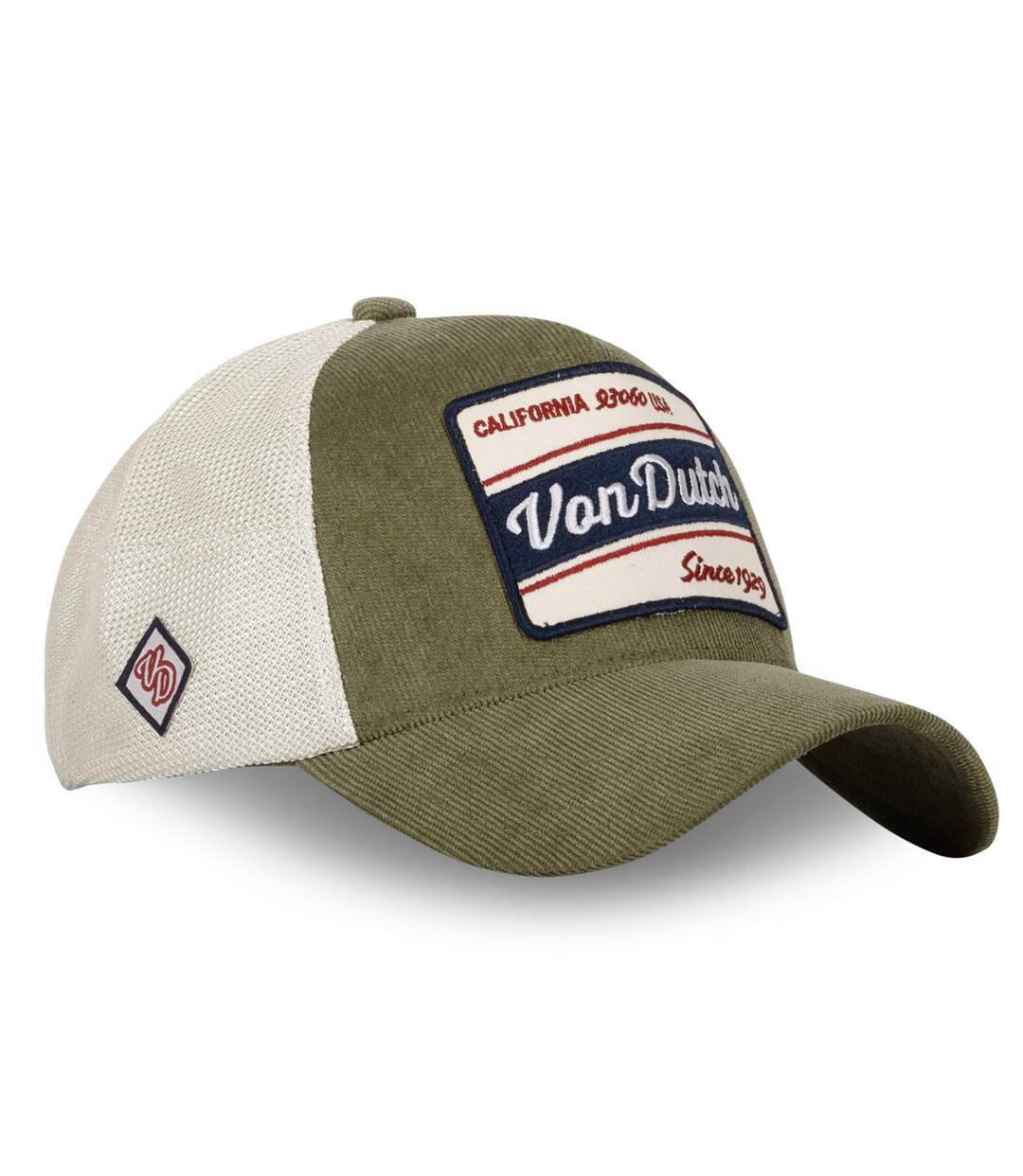 CCasquette trucker avec filet en velours côtelé Vondutch