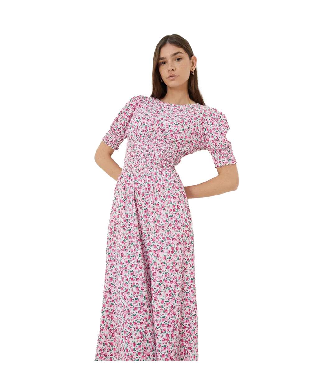 Robe mi-longue femme rose Dorothy Perkins-3