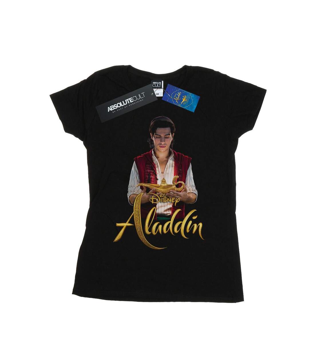 Disney Femme/Ladies Aladdin Movie Aladdin Photo Cotton T-Shirt (Noir) - UTBI6591-1