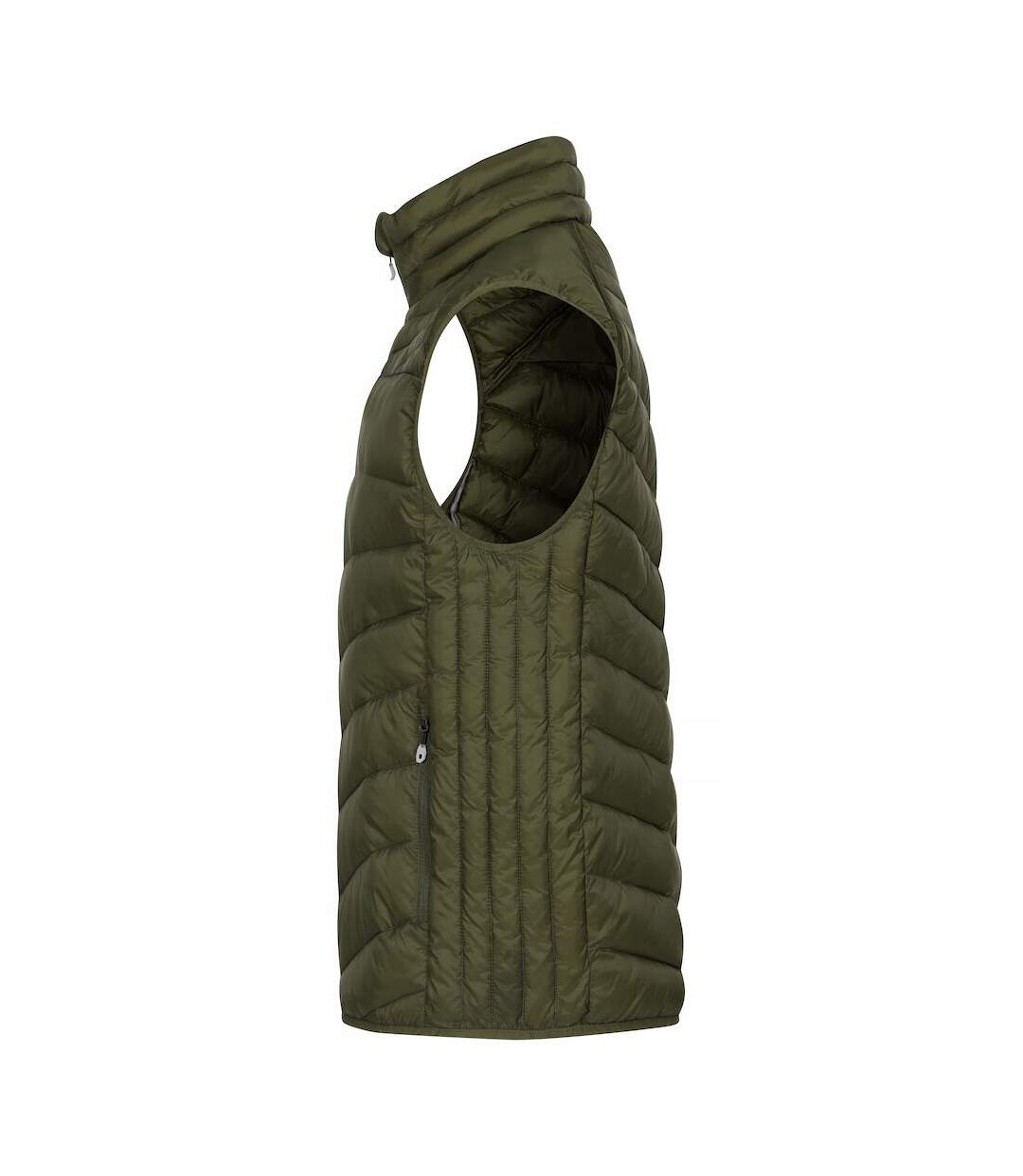 Veste Sans Manches Idaho Homme Vert Kaki Clique-3