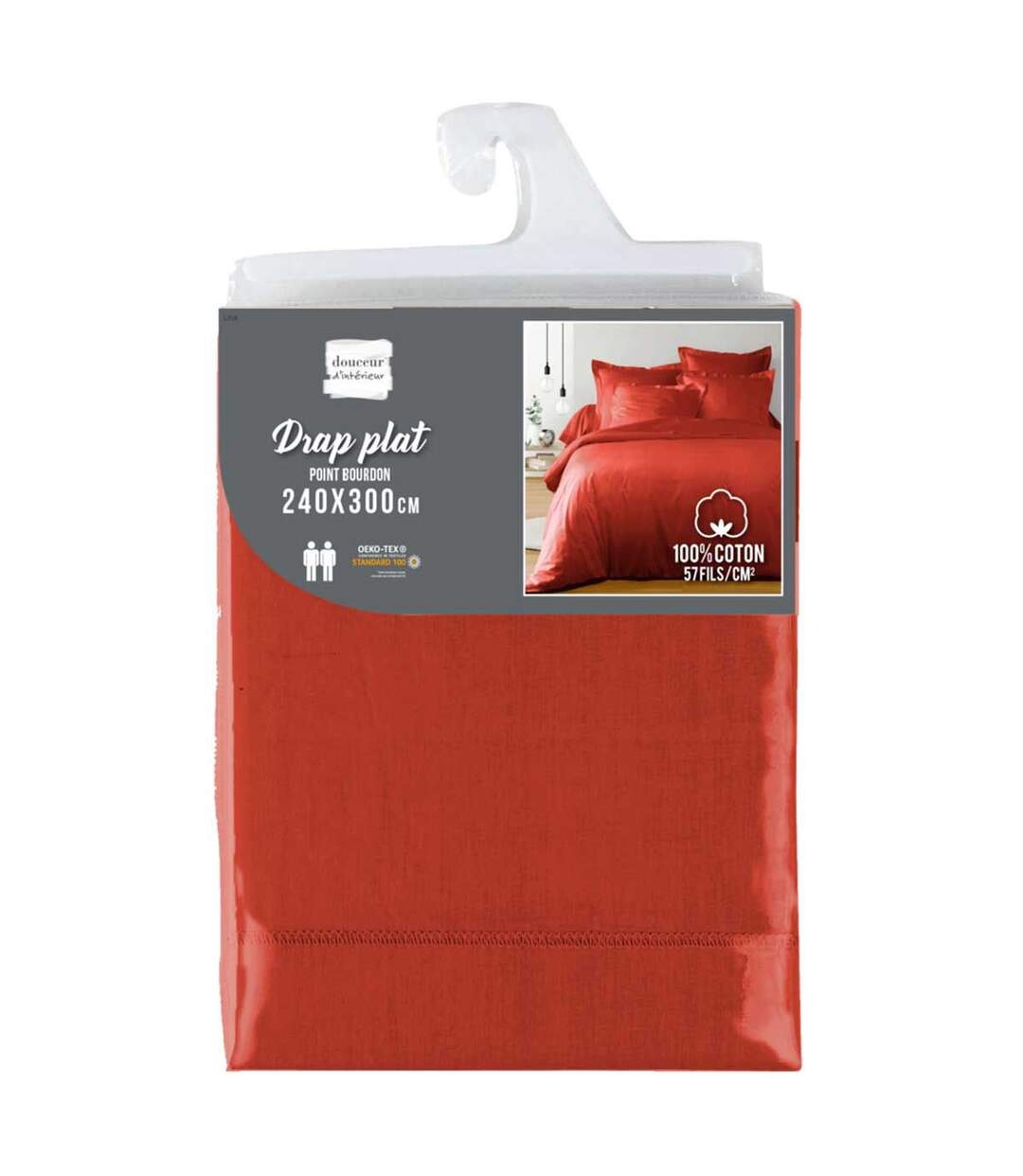 Drap Plat Lina 240x300cm Paprika-4