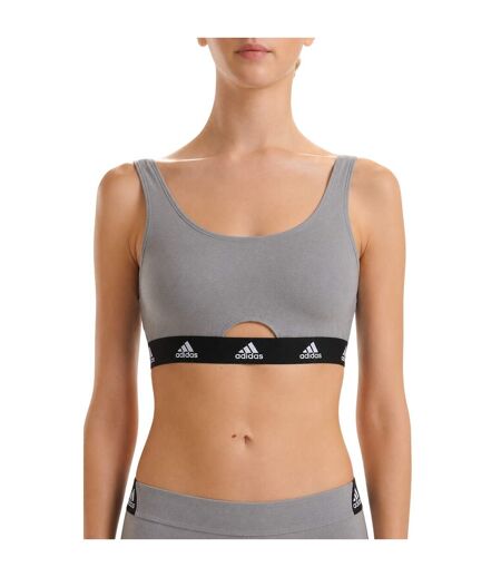 Brassière Femme Gris Chiné Adidas