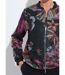 Blouson esprit bomber tissu bouclette imprimé-4