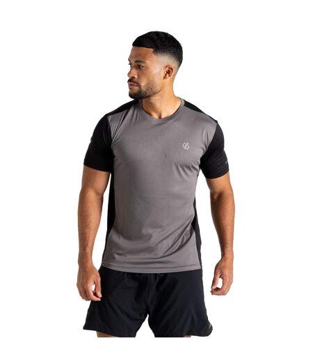 Mens Discernible Iii T-shirt Black Granite Grey Dare 2B