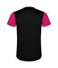 T-shirt detroit adulte fuchsia / noir uni Roly