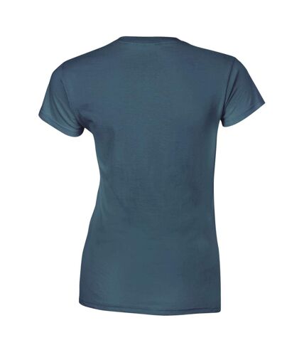 Gildan Ladies Soft Style Short Sleeve T-Shirt (Indigo Blue) - UTBC486