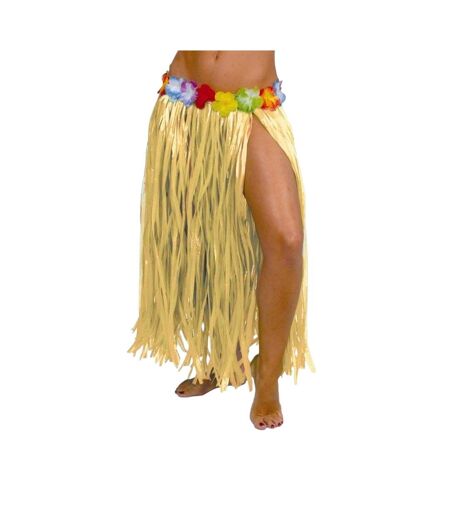 Jupe De Déguisement Motif/style Fleurs Hawaiian Femme Beige Fiestas Guirca
