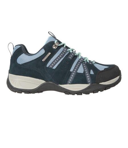 Womens/ladies Direction Ii Suede Wide Walking Shoes Navy Mountain Warehouse