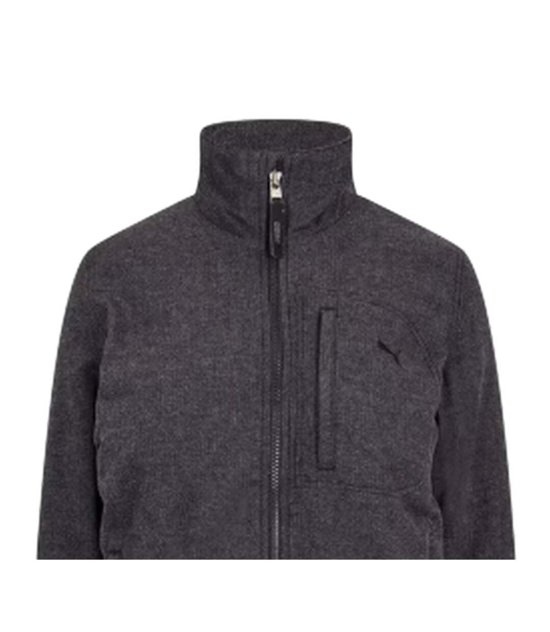 Womens/ladies Textured Bomber Jacket Black Puma-3