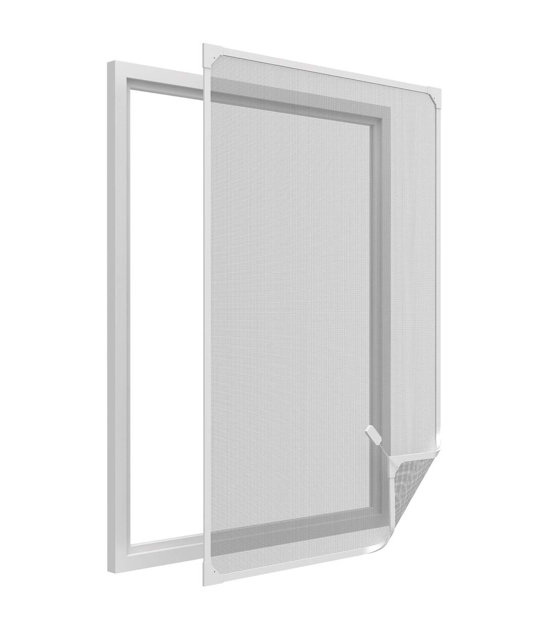 Moustiquaire avec cadre magnétique pour fenêtre blanc max 100x120 cm