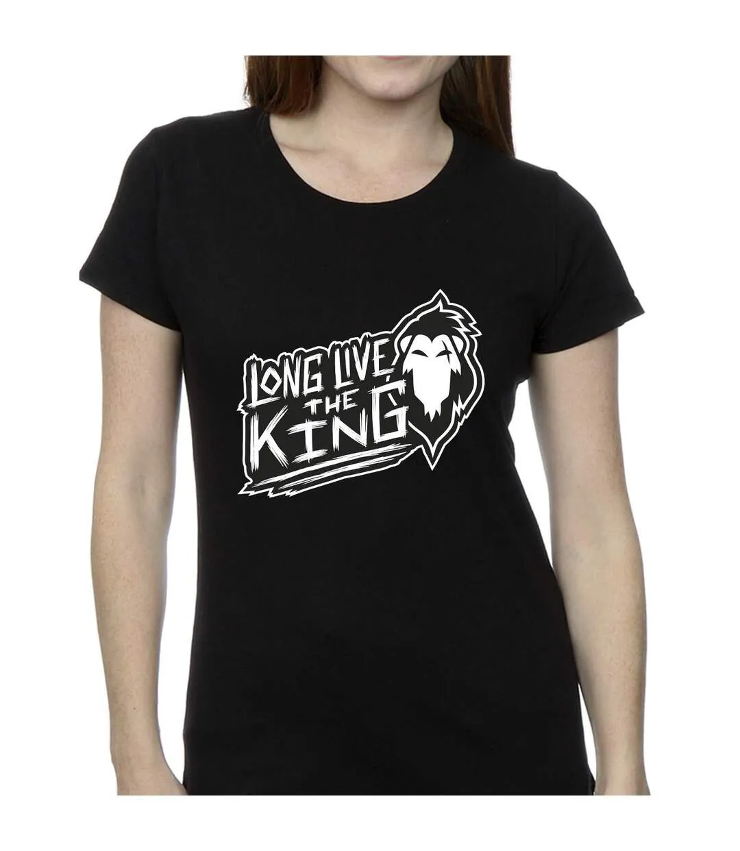 Disney T-shirt en coton Le Roi Lion Le Roi Femmes/Dames (Noir) - UTBI25305-3