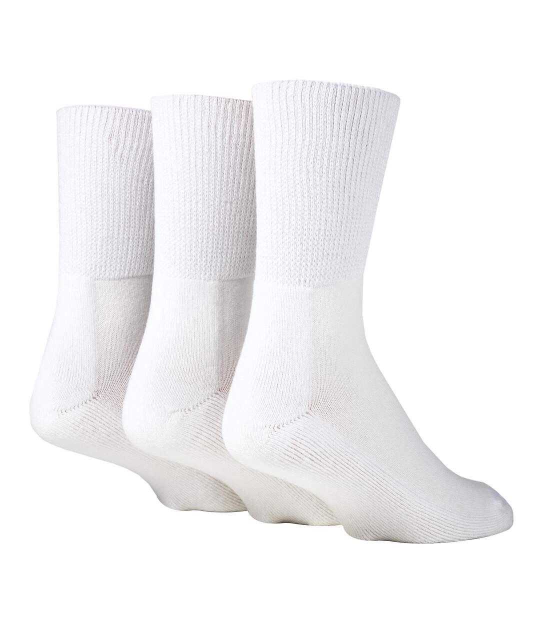 Lot de 12 paires de chaussettes unisexes pour diabétiques-3