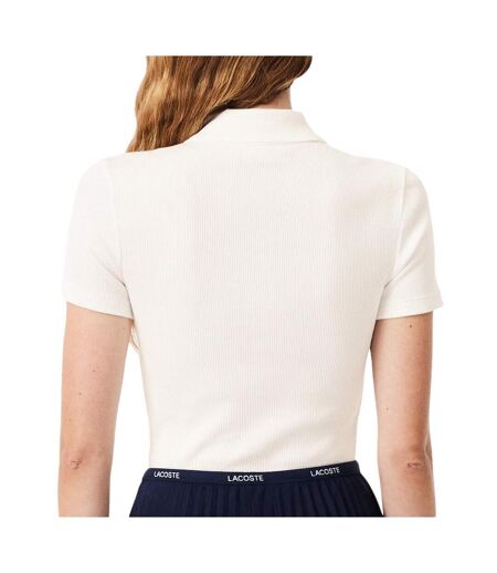 Polo blanc femme lacoste df5377