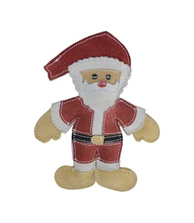 Santa claus eco friendly rope dog toy one size red/white Benji & Flo