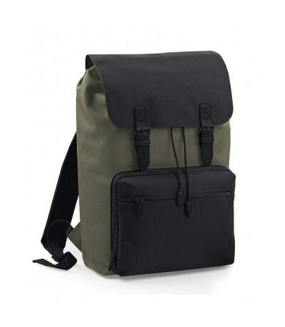 BagBase Vintage Laptop Backpack (Olive Green/Black) (One Size) - UTPC3230