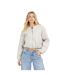 Blouson Aviateur Femme Blanc Cassé Chiné Brave Soul-2