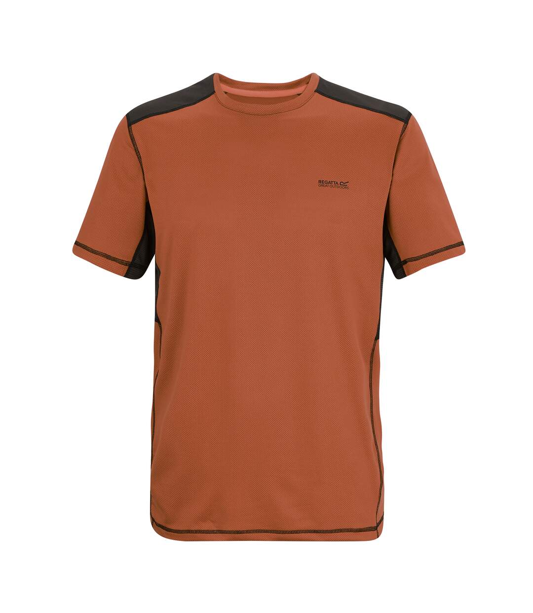 T-shirt Virda Homme Orange Foncé Noir Regatta-1