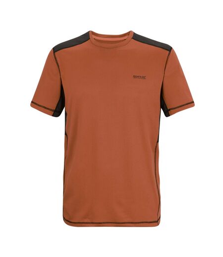 T-shirt Virda Homme Orange Foncé Noir Regatta