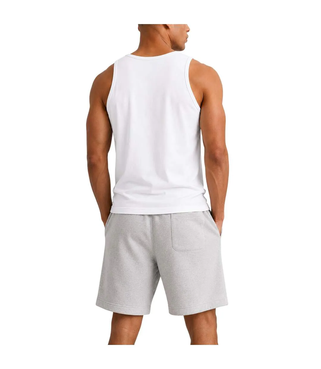 Mens Combed Cotton Regular T-shirt White Casual Classics-2
