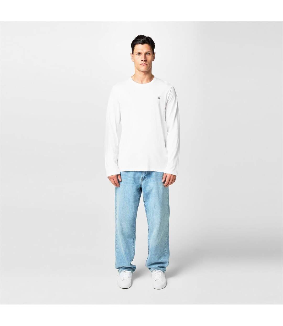 Haut Détente Homme Blanc Bleu Marine Ralph Lauren-4