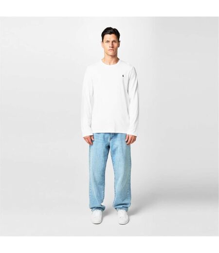 Haut Détente Homme Blanc Bleu Marine Ralph Lauren