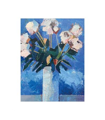 Paul Donaghy - Imprimé SUMMER PEONIES (Bleu) (40 cm x 30 cm) - UTPM6934