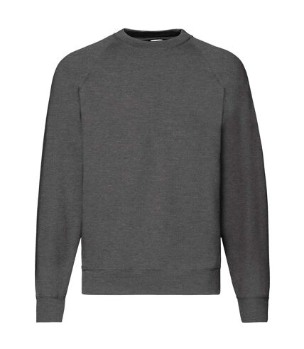 Sweat classic 80/20 homme gris foncé chiné Fruit of the Loom