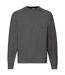 Sweat classic 80/20 homme gris foncé chiné Fruit of the Loom