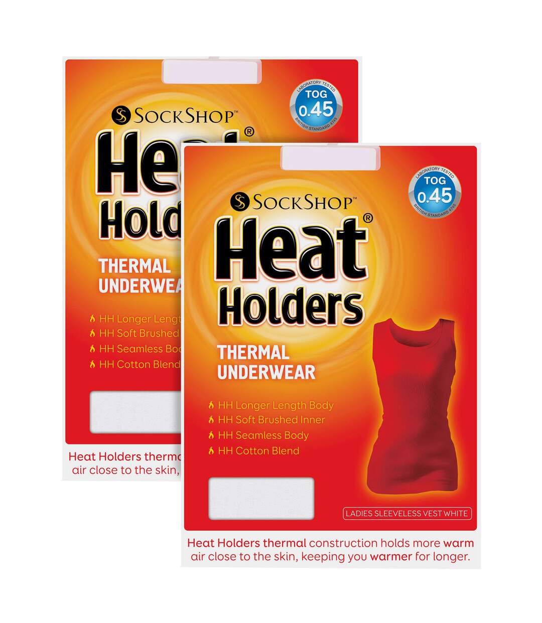 Heat Holders - Lot De 2 Femme Sous Vetements Thermqiue Sans Manche T-shirt-2