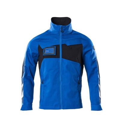 Mens Accelerate Stretch Jacket Azure Blue Dark Navy Mascot