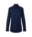 Chemise Manches Longues Motif/style Petites Fleurs Homme Bleu Marine Ted Baker-1