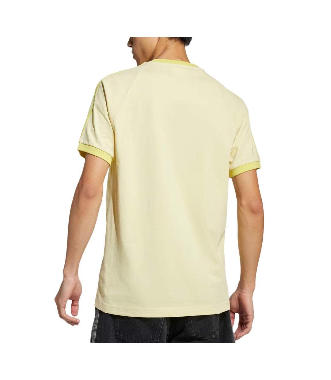 T-Shirt jaune homme adidas 3-stripes-2