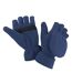 Unisex Adult Fingerless Gloves Navy Result-2