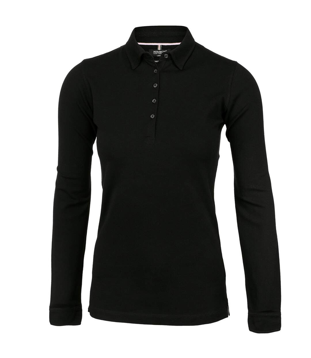 Carlington polo à manches longues femme noir Nimbus