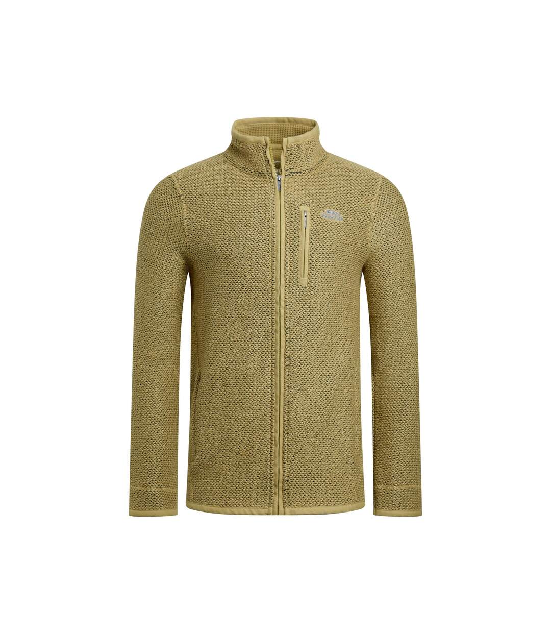 Mens transom zip macaroni eco friendly jacket antique moss Weird Fish-1