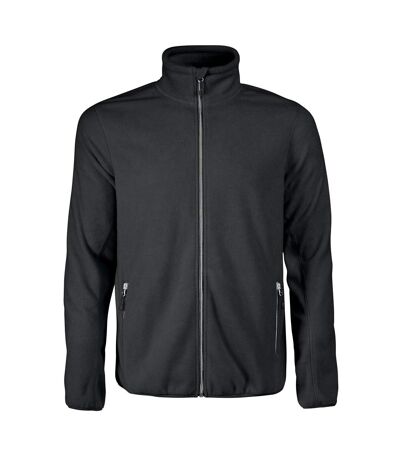 Mens Rocket Full Zip Fleece Jacket Black Printer