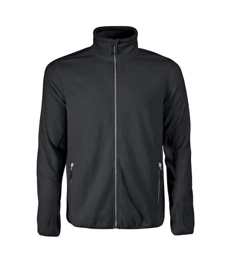 Mens Rocket Full Zip Fleece Jacket Black Printer
