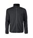 Mens Rocket Full Zip Fleece Jacket Black Printer-1