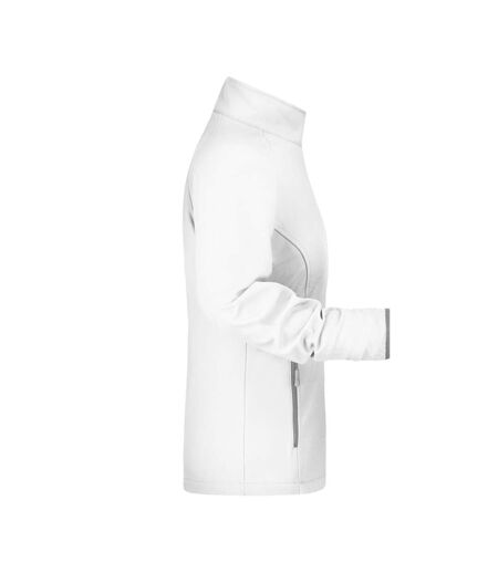Veste Softshell Promo Femme Blanc James And Nicholson