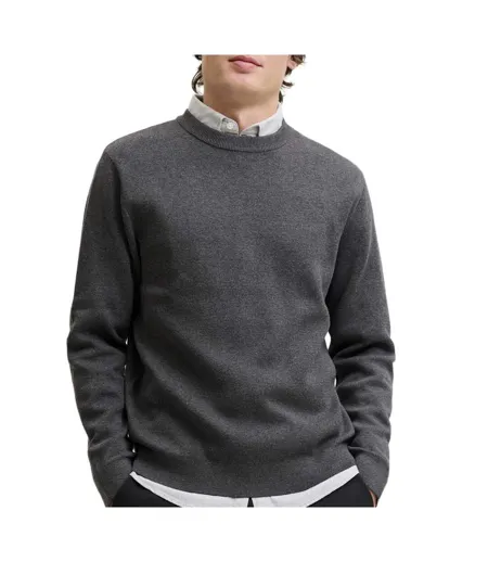 Pull gris foncé homme jack & jones stitch