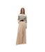 Pull Motif/style À Rayures Saba Femme Beige Pâle Noir Vero Moda-4