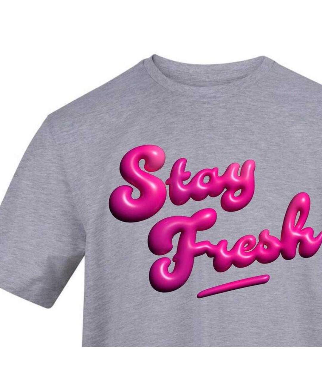 Unisex Adult Stay Fresh T-shirt Grey AWD-3