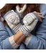 Mitaines Femme Thermiques Chaudes Hiver avec Motif-5