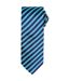 Premier Unisex Adult Double Stripe Tie (Turquoise/Navy) (One Size)