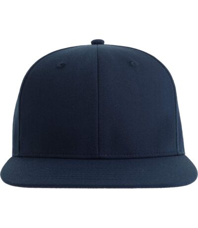 Unisex adult james 6 panel recycled polyester snapback cap navy Atlantis