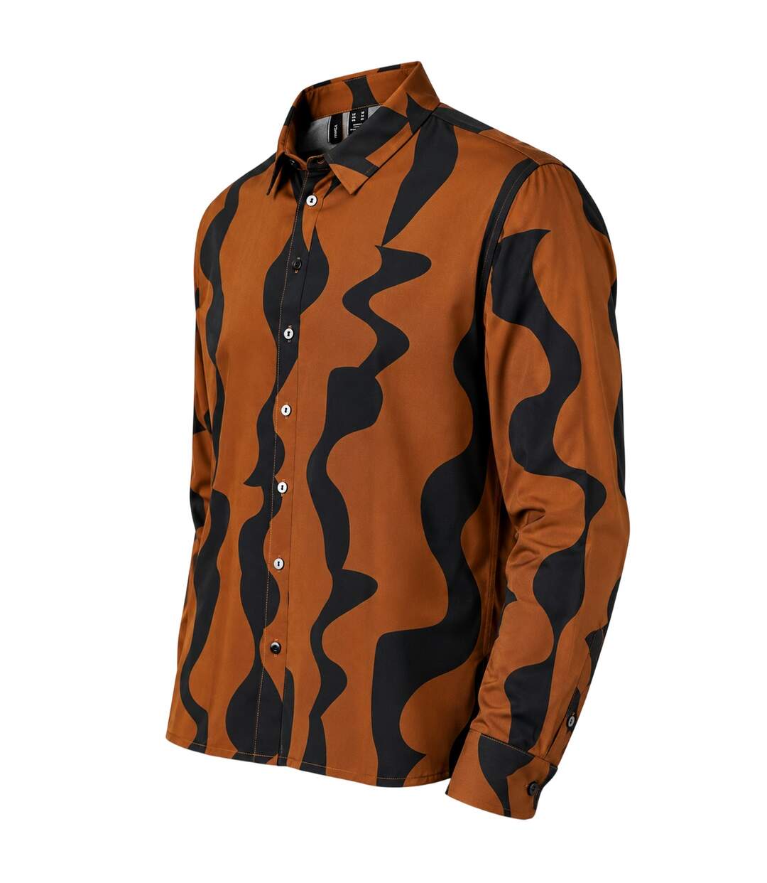 Chemise Motif/style Abstrait Femme Noir Marron Vero Moda-3
