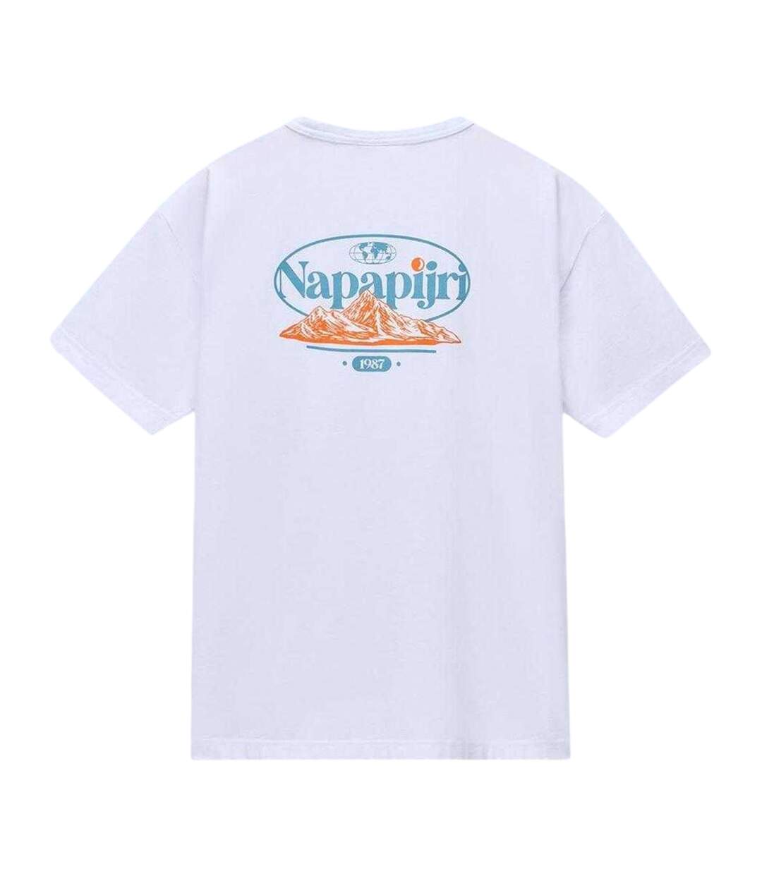 T-shirt Motif/style Graphique Homme Blanc Napapijri-3