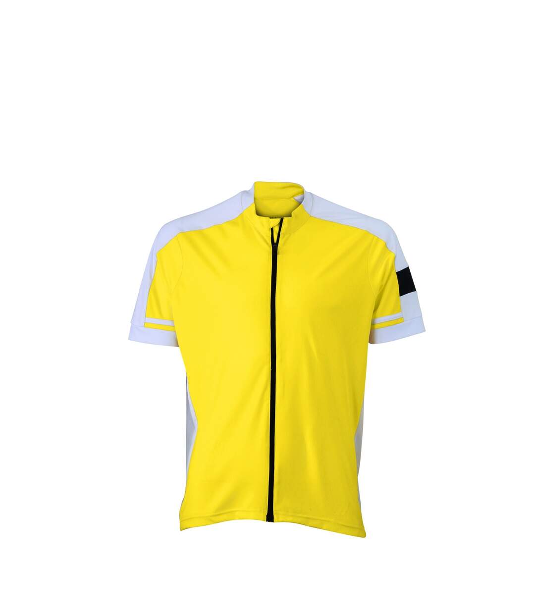 maillot cycliste zippé HOMME JN454 - jaune