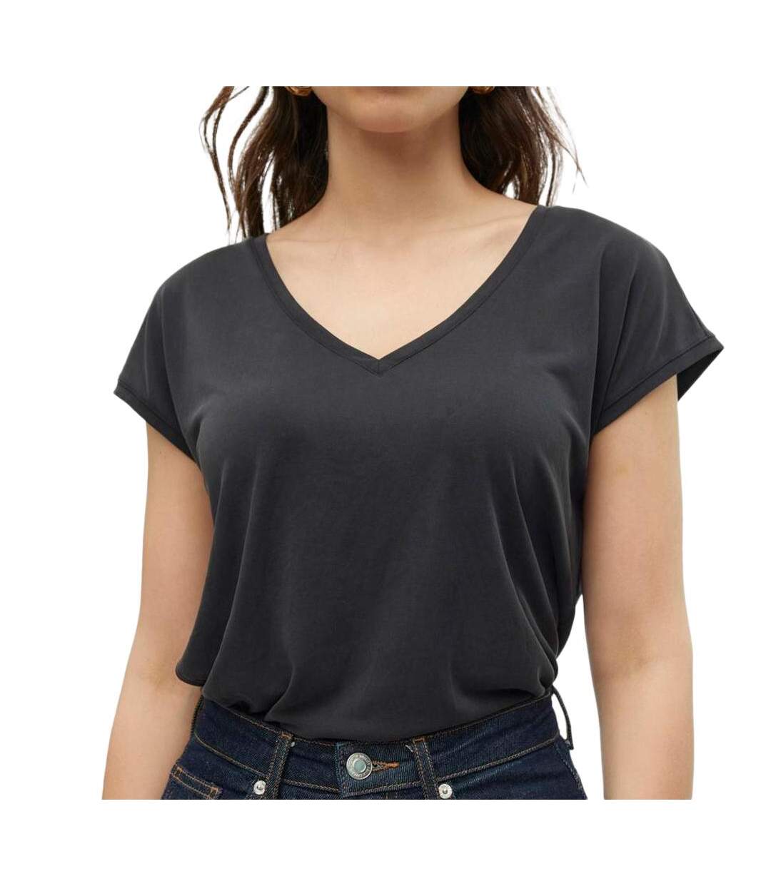 T-shirt Noir Femme Vero Moda 10247666 - M